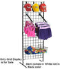 Folding Grid Display in White 24 W x 20 D x 69 H Inches with Nylon Bag