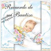 Catholic & Religious Gifts, Baptism Mini Remembrance BOY Spanish 100/PKG