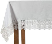 4" Cross Lace Altar Frontal