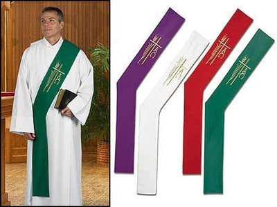 Alpha Omega Deacon Stole Purple