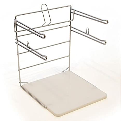 Bag Stand for T Shirt Bags in Chrome 11-1/4 W x 12 D x 15 H Inches