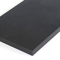 Melamine Shelf 8 x 48 Inches in Black Finish - Case of 4