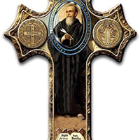 12pc Catholic & Religious Gifts, Small Crucifix ST Benedict (25 PCS MIN)