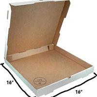 50 PACK 16" x 16" x 1 3/4" Corrugated Plain Pizza / Bakery Box