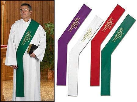 Christian Brands Alpha Omega Deacon Stole 4/Set