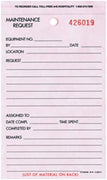 Maintenance Request - White - 100 Pack - Triplicate