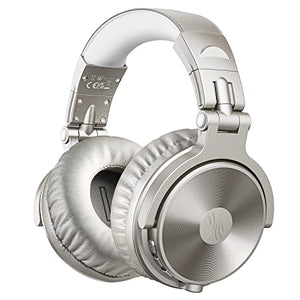 OneOdio Bluetooth Over Ear Headphones - Wireless/Wired 110 Hrs Stereo Sound Bluetooth Foldable Headsets with Deep Bass 50mm Neodymium Drivers for PC/Phone - Studio Wireless Pro C, Champagne Gold