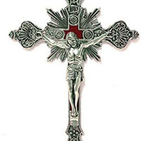 Catholic & Religious Gifts, Crucifix Silver 12"