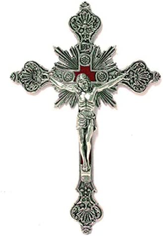 Catholic & Religious Gifts, Crucifix Silver 12"