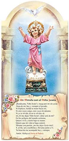 Catholic & Religious Gifts, Plaque Wood Wall Divine Child Spanish 8"