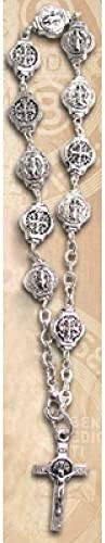 Catholic & Religious Gifts, Rosary Bracelet OXY Metal ST Benedict