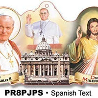 Catholic & Religious Gifts, Plaque ST John Paul II & Divine Mercy Spanish