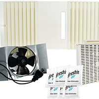 CA90 Ductless Fan Motor Assembly with Louver and Filter (B pack), Beige