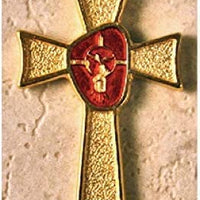 12pc Catholic & Religious Gifts, Small Crucifix Confirmation Gold 2"