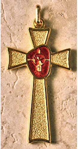 12pc Catholic & Religious Gifts, Small Crucifix Confirmation Gold 2"