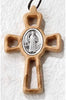 Catholic & Religious Gifts, Necklace Wood Saint Benedict