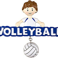 Polar X Volleyball Boy Personalized Christmas Tree Ornament