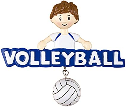 Polar X Volleyball Boy Personalized Christmas Tree Ornament