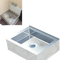 25" Stainless Steel One Compartment Floor Mop Sink 20" x 16" x 6" Bowl