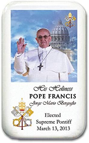 12pc Catholic & Religious Gifts, CAR Magnet Pope Francis; 1.75" X 2.75"