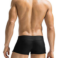 COOFANDY Men's Swim Boxer Brief Trunks Quick Dry Swimming Board Trunks Shorts