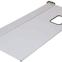Single Economy Aluminum Swinging Traffic Door with 9" x 14" Window - 30" x 84" Door Opening