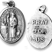 Catholic & Religious Gifts, 25pc, OXY Medal ST Benedict, 1" Back Pray for US