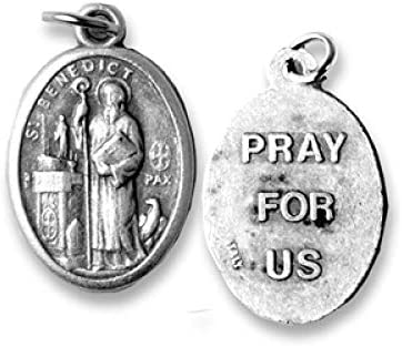 Catholic & Religious Gifts, 25pc, OXY Medal ST Benedict, 1" Back Pray for US