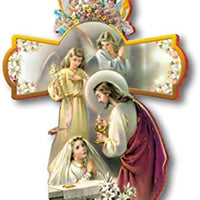 Catholic & Religious Gifts, Cross Wall First Communion Girl 8.25"