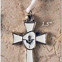 Catholic & Religious Gifts, Necklace First Communion Silver with Cord 1.5"