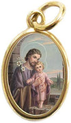 Catholic & Religious Gifts, Pendant Gold ST Joseph 12pc