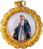 12pc Catholic & Religious Gifts, OXY Medal Round Gold Lady Grace Size 1.25"