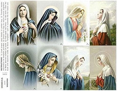 Catholic & Religious Gifts, 8UP ASST Madonna 25/200