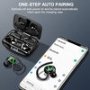 Wireless Earbud Bluetooth 5.3 Headphones Sport Earphones in Ear 48H Playback Stereo Noise Cancelling Earbud with Dual Mic LED Display, Over-Ear Earhooks Ear Buds IP7 Waterproof Headset for Running Gym