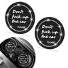 Car Coasters for Cup Holders, SHANSHUI 2 Pack Universal Auto Bling Car Accessories Cup Holder Car Coasters Interior Accessories for Most Cars (Back / 2PCS)
