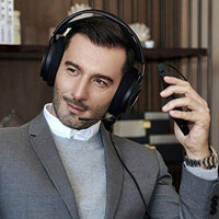 PHILIPS Over The Ear Studio Headphones for Recording Open Back Gaming Headset with Microphone Studio Monitor Headphones for PC DJ Music Piano Guitar with Detachable Mic and Audio Jack SHP9600MB