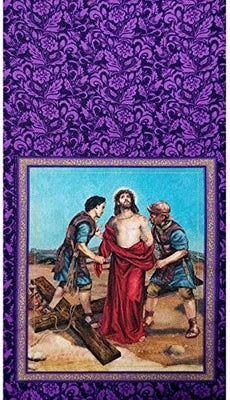 Purple Lenten Story Overlay Stole, 110 Inch