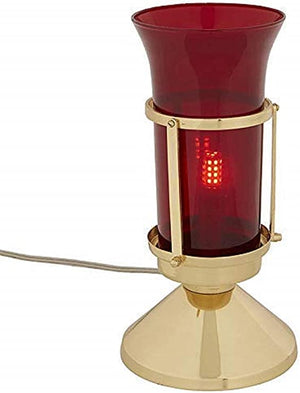 Christian Brands Sanctuary Light Holder with Ruby Globe - Electric