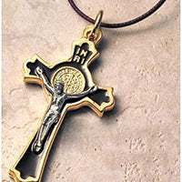 Catholic & Religious Gifts, Necklace ST Benedict Gold