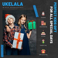 UKELALA Over Ear Wired Blue Headphones for Boys Folding Corded Headphones for Youth Student Children Portable Stereo Headphones Compatible with Computer PC Phone for School Classroom