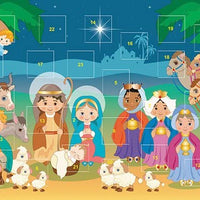Child's Christmas Nativity Stable Advent Calendar Classroom Bulk Set, Pack of 12