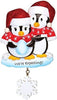 Polar X We're Expecting Penguins Personalized Christmas Tree Ornament