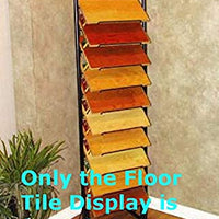 Floor Tile Display in Steel Tube - 70 H x 20 W x 18 D Inches