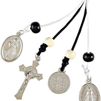 St Benedict Medals Home Protection Hanger, Religious Mothers Day Gift for Mom Decoration for Safety 6 1/2 Inch