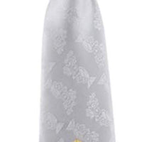 First Communion White Satin Brocade Tie with Chalice Design, 14 Inch