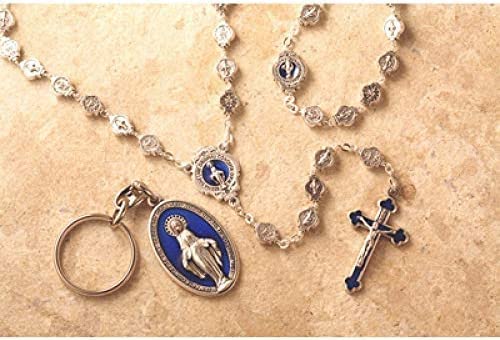Catholic & Religious Gifts, Rosary Key Chain Set OL Grace 4MM 22"
