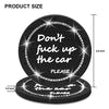 Car Coasters for Cup Holders, SHANSHUI 2 Pack Universal Auto Bling Car Accessories Cup Holder Car Coasters Interior Accessories for Most Cars (Back / 2PCS)