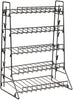 Steel 5 Tier Display with 2 Clipping Strips 15 W x 9 D x 21 H Inches