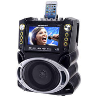 Karaoke USA Karaoke System - Portable, Black (GF844)