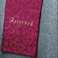 Embroidered Jacquard Reserve Pew Cloths Pack of 4 (Burgundy)